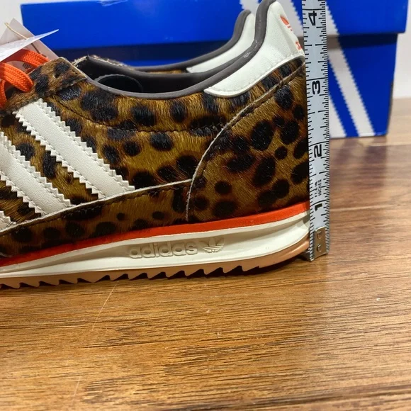 NIB Sz 6 Adidas originals SL 72 OG Animal Print Sneakers brown black Orange - Picture 10 of 10